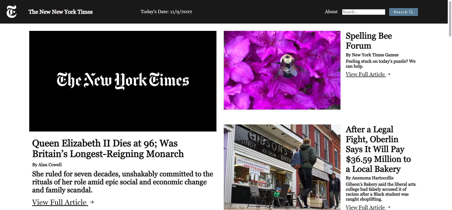 New York Times API